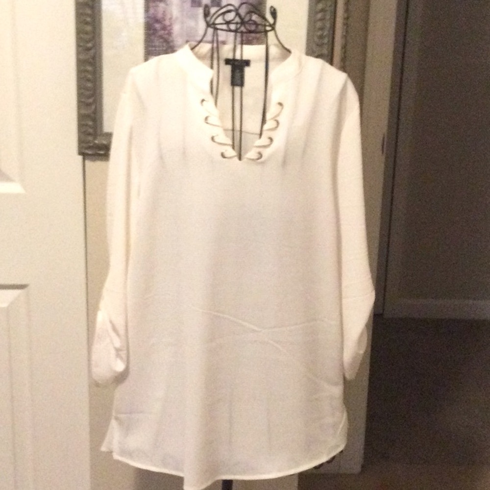 White Blouse 3/4 sleeve